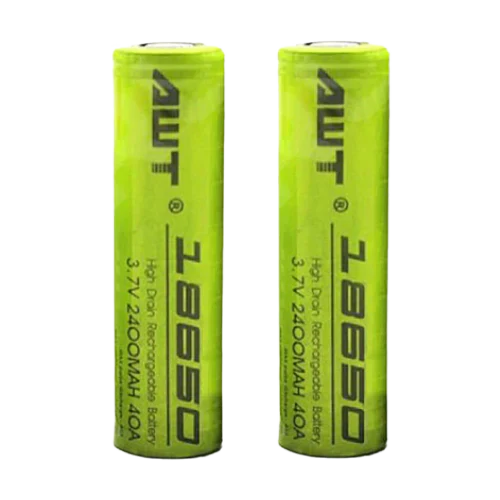 AWT - 18650 - 3.7V 2400MAH 40A - BATTERY [PACK OF 2]