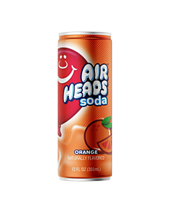 Airheads Soda 355ml (12ct Case) – Orange, Watermelon, Strawberry & Blue Raspberry Flavours