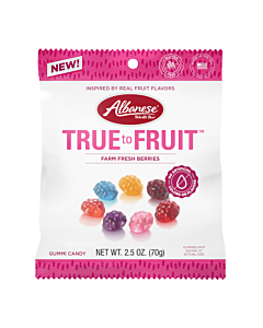 Albanese True to Fruit Farm Fresh Berries Gummi Candy 70g (12ct Case)