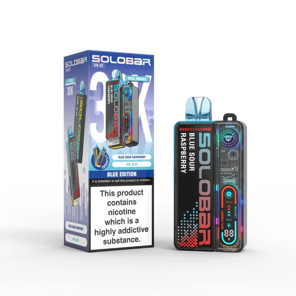 SOLOBAR 30K PREFILLED POD VAPE KIT-Box of 5