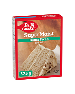Betty Crocker Super Moist Butter Pecan Cake Mix 375g (12CT) – Canadian