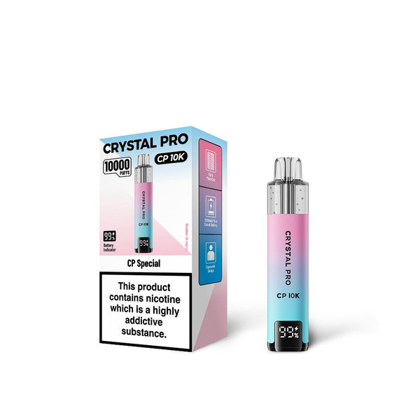 Crystal Pro 10000 (CP10K) Prefilled Vape Kit - Box of 5