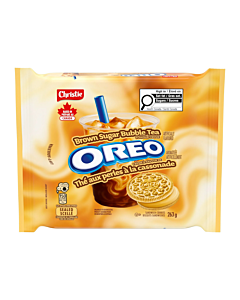 Christie Oreo Brown Sugar Bubble Tea Sandwich Cookies 263g (12ct) – Canadian Limited Edition