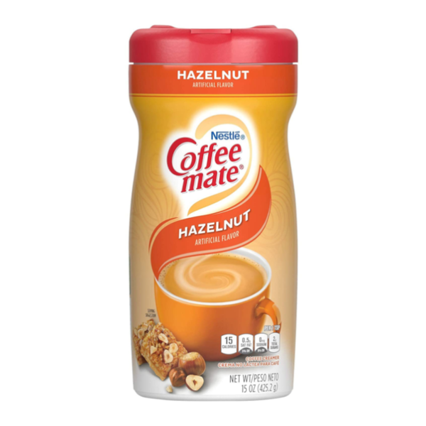 Coffee‑Mate Hazelnut Powder Creamer – 15 oz (425 g) – Case of 12