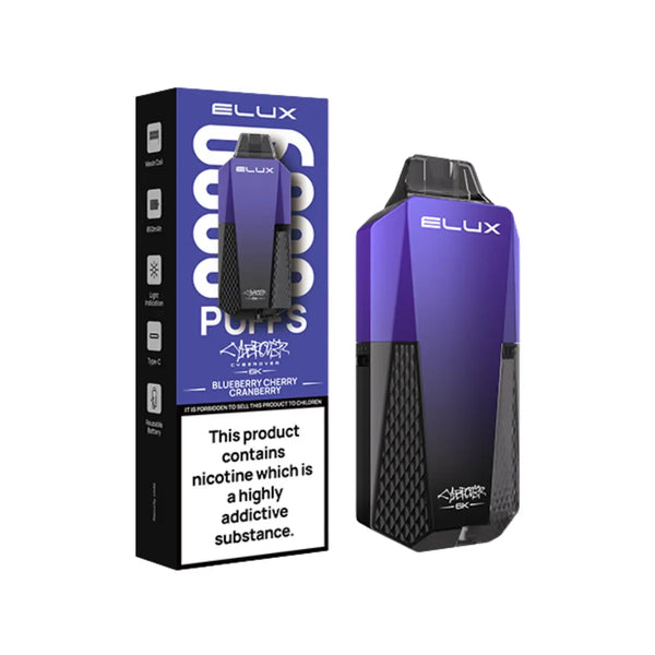 Elux Cyberover 6K Disposable Vape Kit-Box of 10