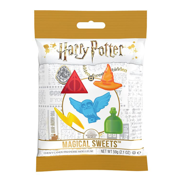 Harry Potter Magical Sweets Peg Bag 59g – 12 Pack | Fruity Jelly Gummies