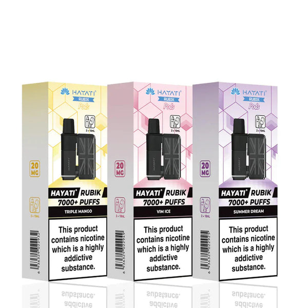 Hayati Rubik 7000 Prefilled Refill Pods - Box of 5