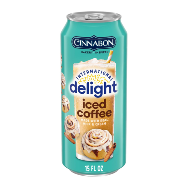 International Delight Cinnabon Iced Coffee Can – 15 oz (443 ml) -Case of 12