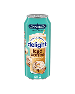 International Delight Cinnabon Iced Coffee 443ml Cans (12 Pack)