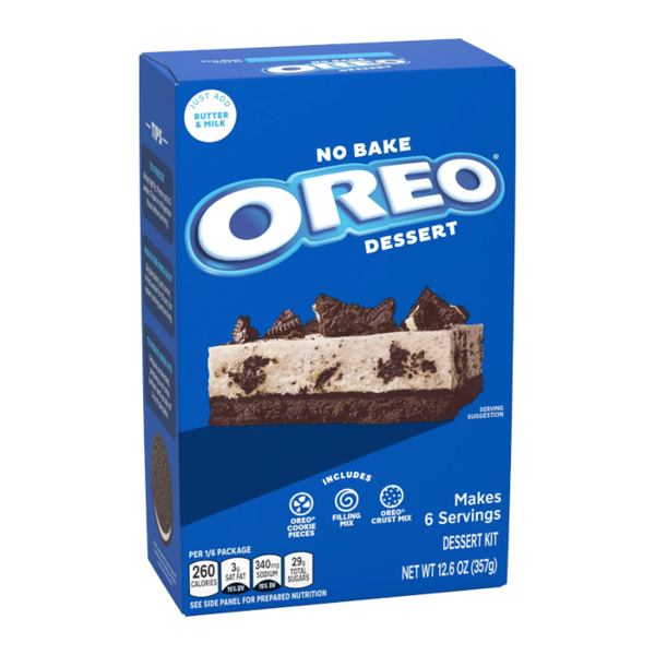 Jell-O No Bake Dessert Oreo Cookies ‘n Crème 357g (Case of 6)