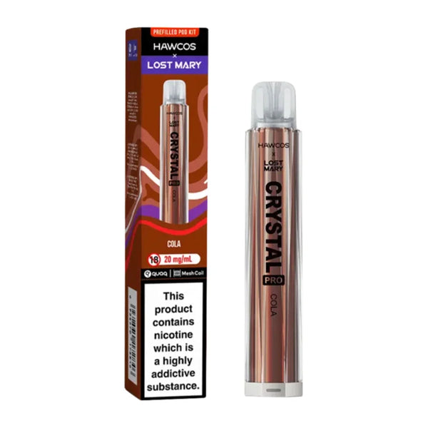 Hawcos x Lost Mary Crystal Pro 600 Prefilled Pod Kit-Box of 10