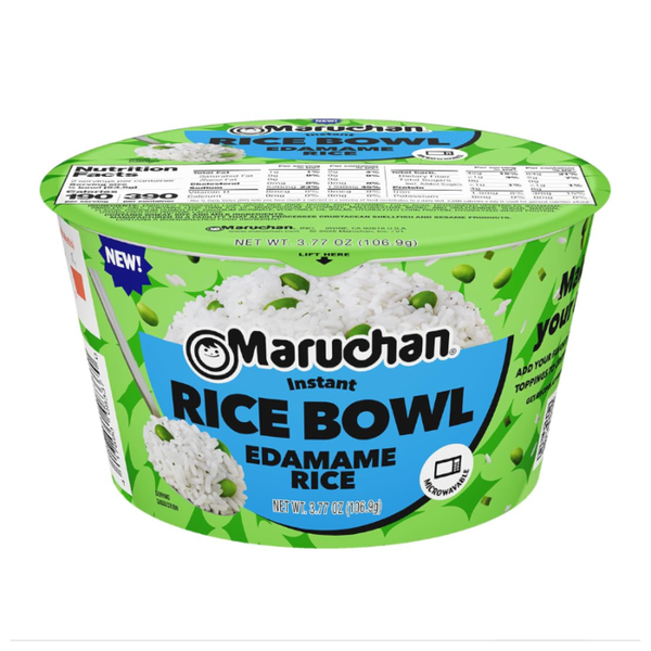 Maruchan Bowl Instant Rice Edamame 3.77oz (106.9g) – 6CT