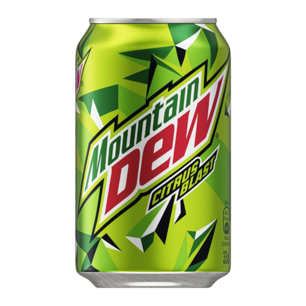 Mountain Dew Soda Cans 330ml (24 Pack – EU Version)