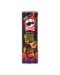 Pringles Hot Ones – Spicy Potato Crisps | 156g – 14 Count (Canadian Edition)