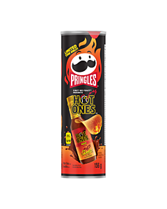 Pringles Hot Ones – Spicy Potato Crisps | 156g – 14 Count (Canadian Edition)
