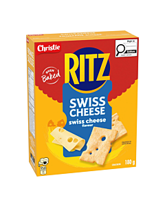Ritz Cheese Nibs Crackers 180–200g (6ct Case) – Cheddar Jalapeño & Swiss Cheese | Canadian Snacks