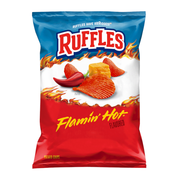 Ruffles Potato Chips Flamin’ Hot 6.5oz (184g) – 15CT