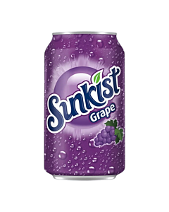 Sunkist Flavoured Soda Cans 355ml (24 Pack – Multiple Flavours)
