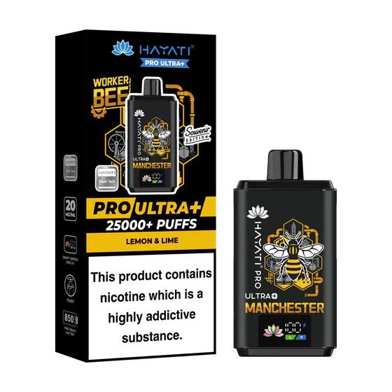 Hayati Pro Ultra Plus 25000 Manchester Souvenir Edition-Box of 5