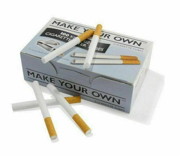 Make Your Own - Cigarette Filter Tubes King Size Roll Tobacco- Box of 100
