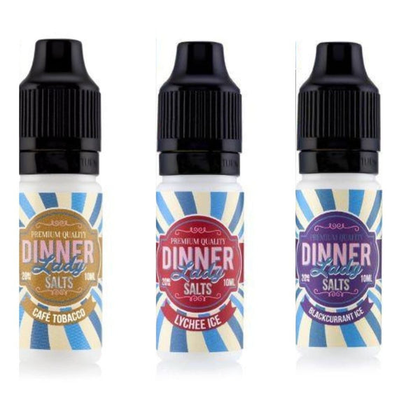 Pack of 10 Dinner Lady 10ml Nic Salts E-Liquid