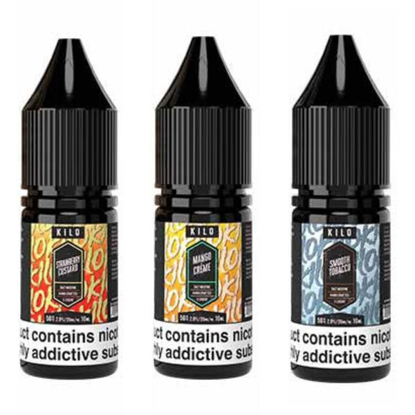 Pack of 10 Kilo Salts 10ml Nic Salt