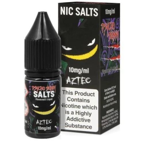 Pack of 10 Psycho Bunny 10ML Nic Salt