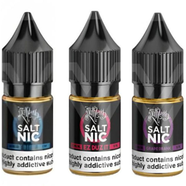 Pack of 10 Ruthless 10ML Nic Salt