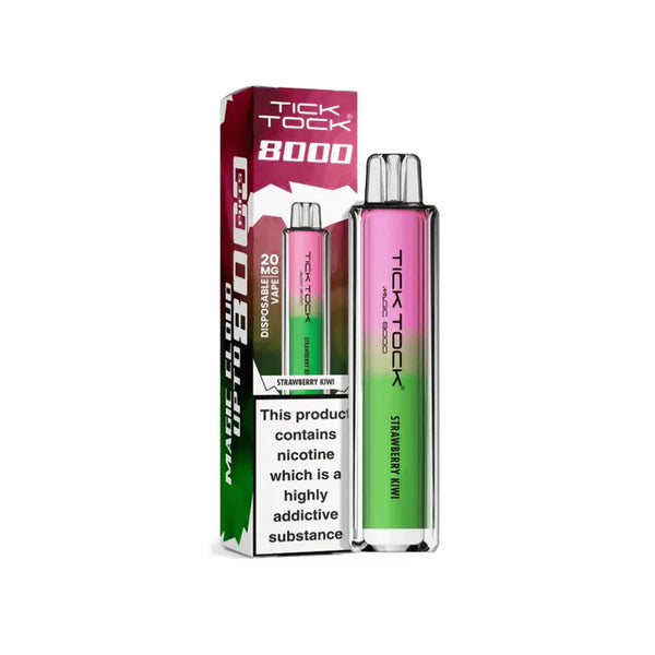 Tick Tock Magic 8000 Rechargeable Vape TPD Compliant - Box of 5